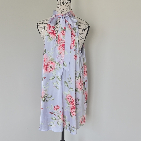 Lulu's Lavender Floral Mini Dress - Picture 5 of 5